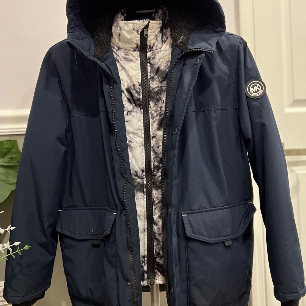 Michael Kors Men's Navy Hooded Jacket